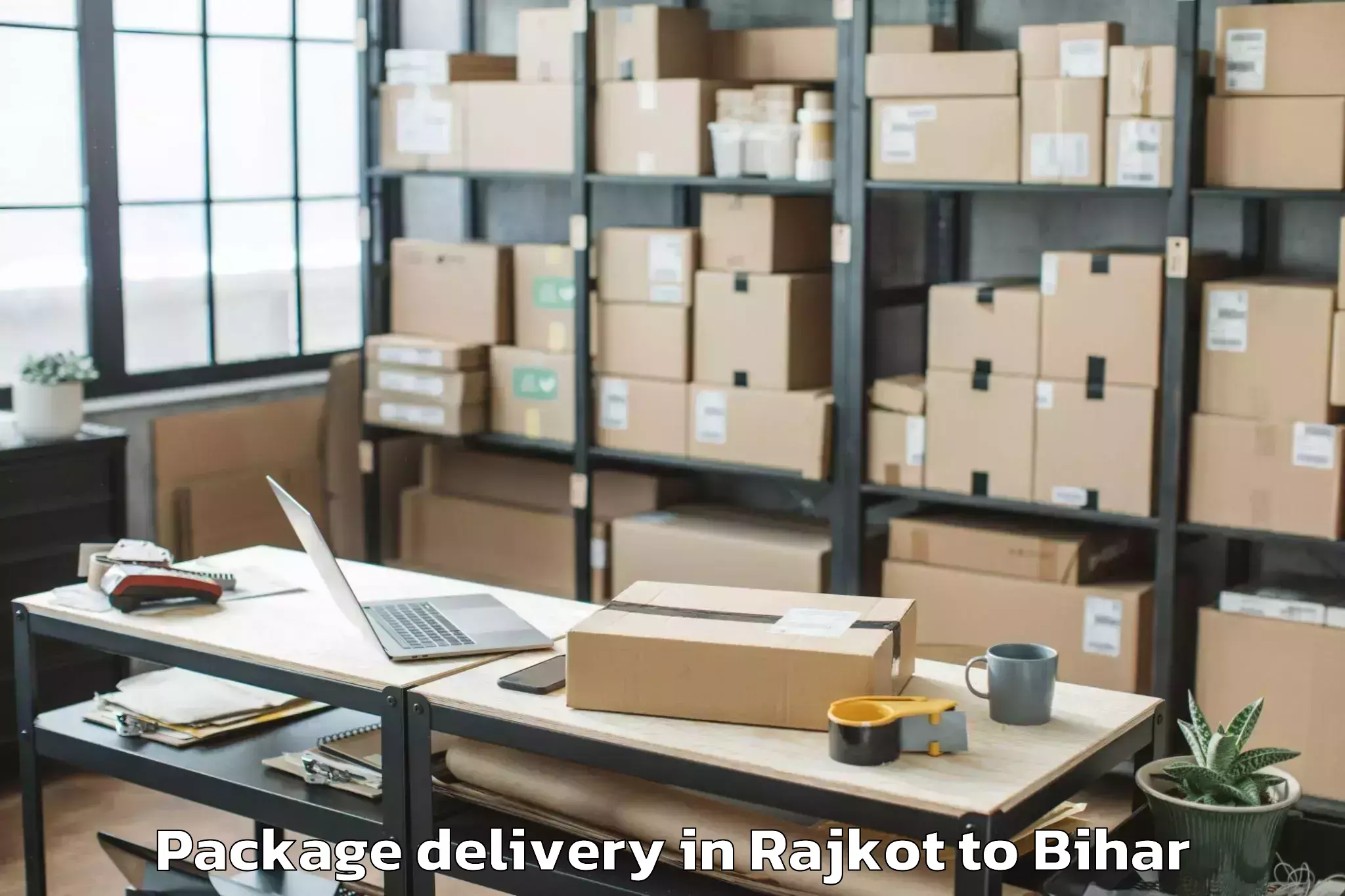 Affordable Rajkot to Muzaffarpur Airport Mzu Package Delivery